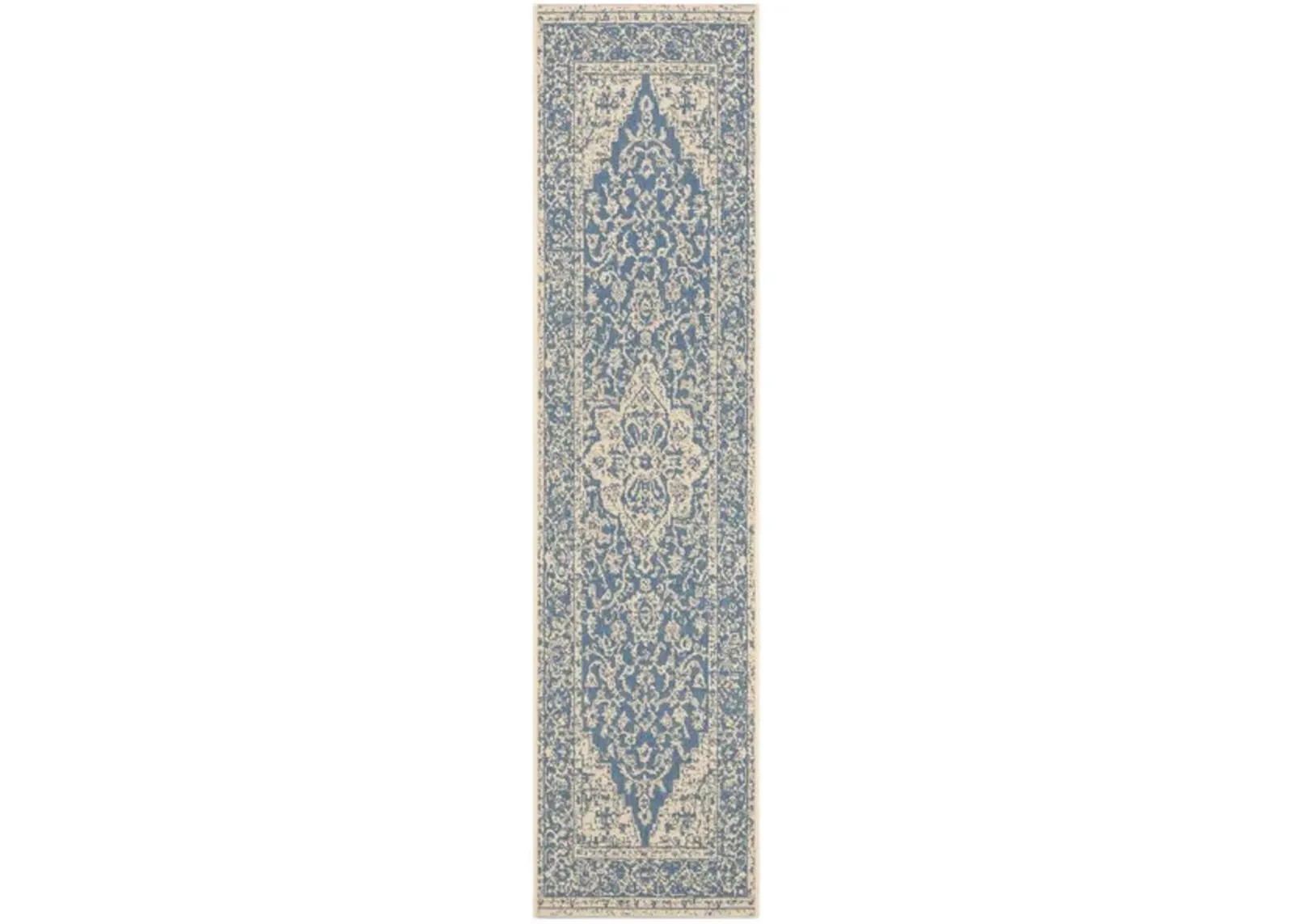 LINDEN 137 Collection LND137M-26 Blue / Creme 2'-2" X 6'