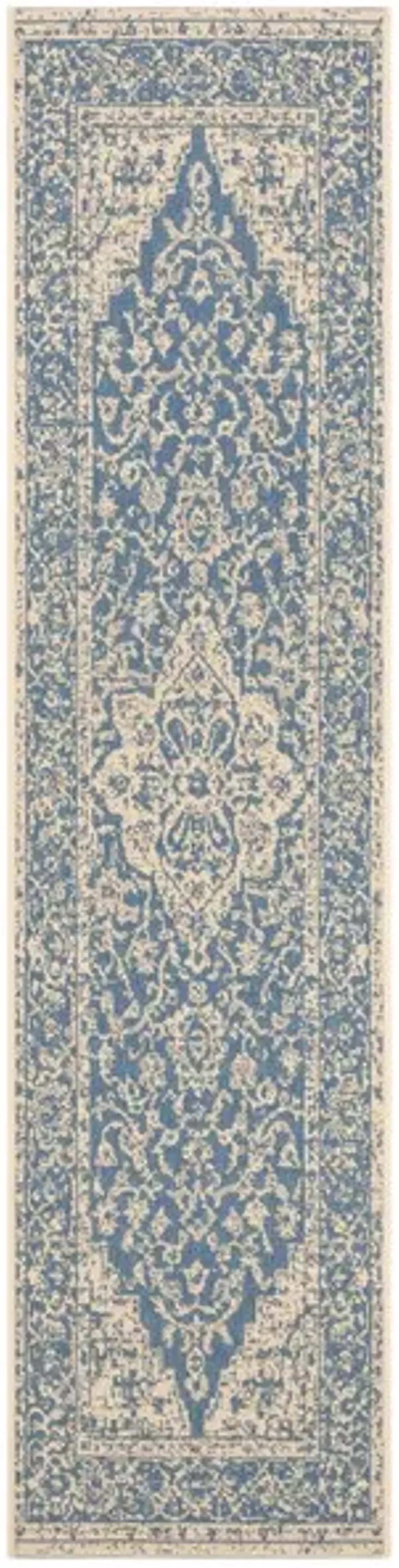 LINDEN 137 Collection LND137M-26 Blue / Creme 2'-2" X 6'