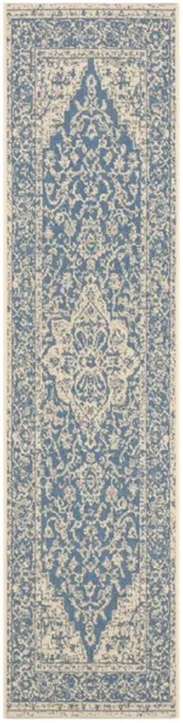 LINDEN 137 Collection LND137M-26 Blue / Creme 2'-2" X 6'