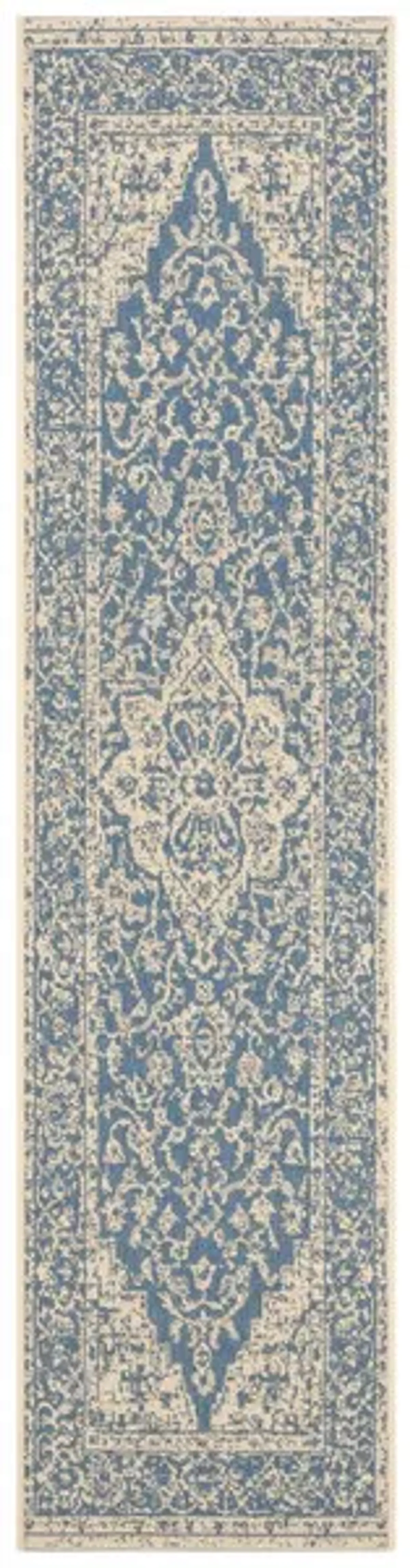 LINDEN 137 Collection LND137M-26 Blue / Creme 2'-2" X 6'