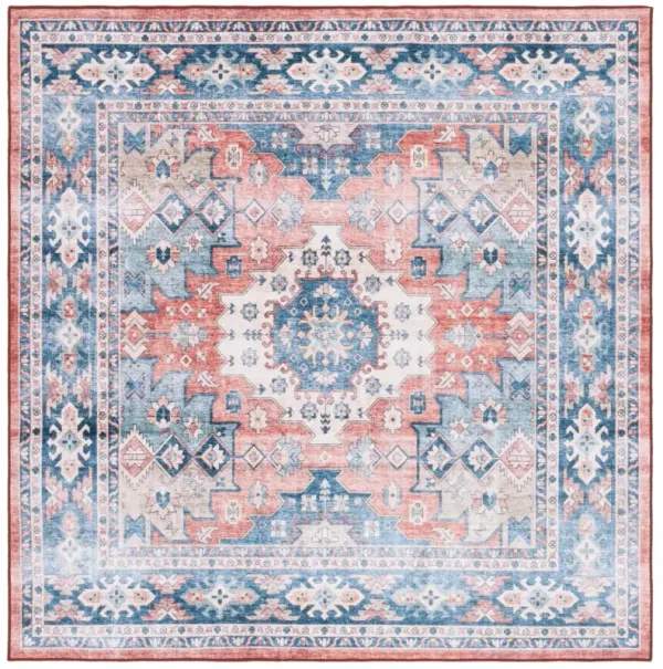 ARIZONA 512 BLUE  6' x 6' Square Square Rug