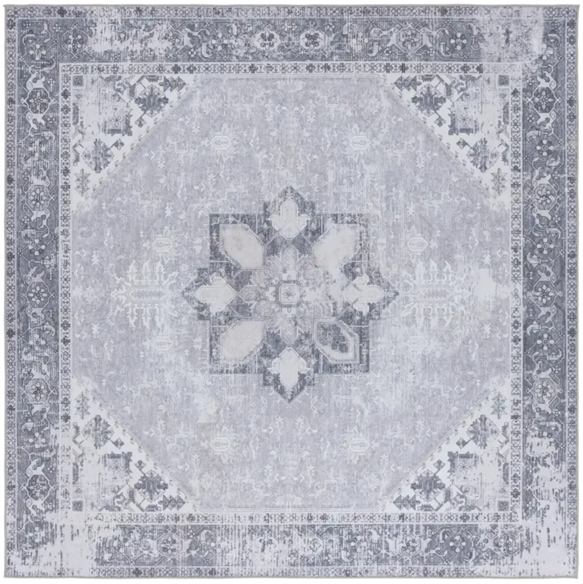 TUCSON 102 M/W S/R LIGHT GREY 6' x 6' Square Square Rug