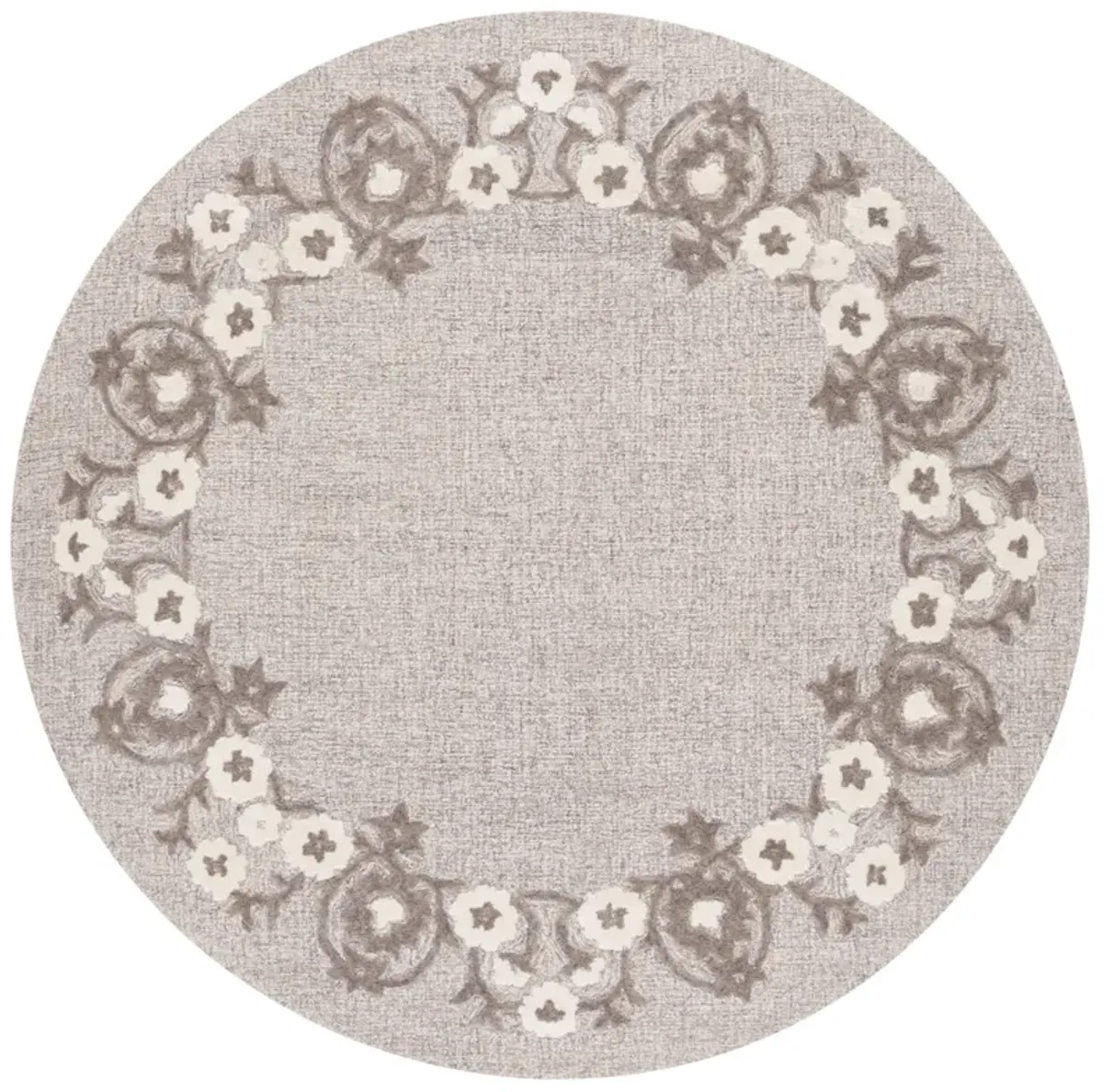 EBONY Hand Tufted 6' x 6' Round area rug