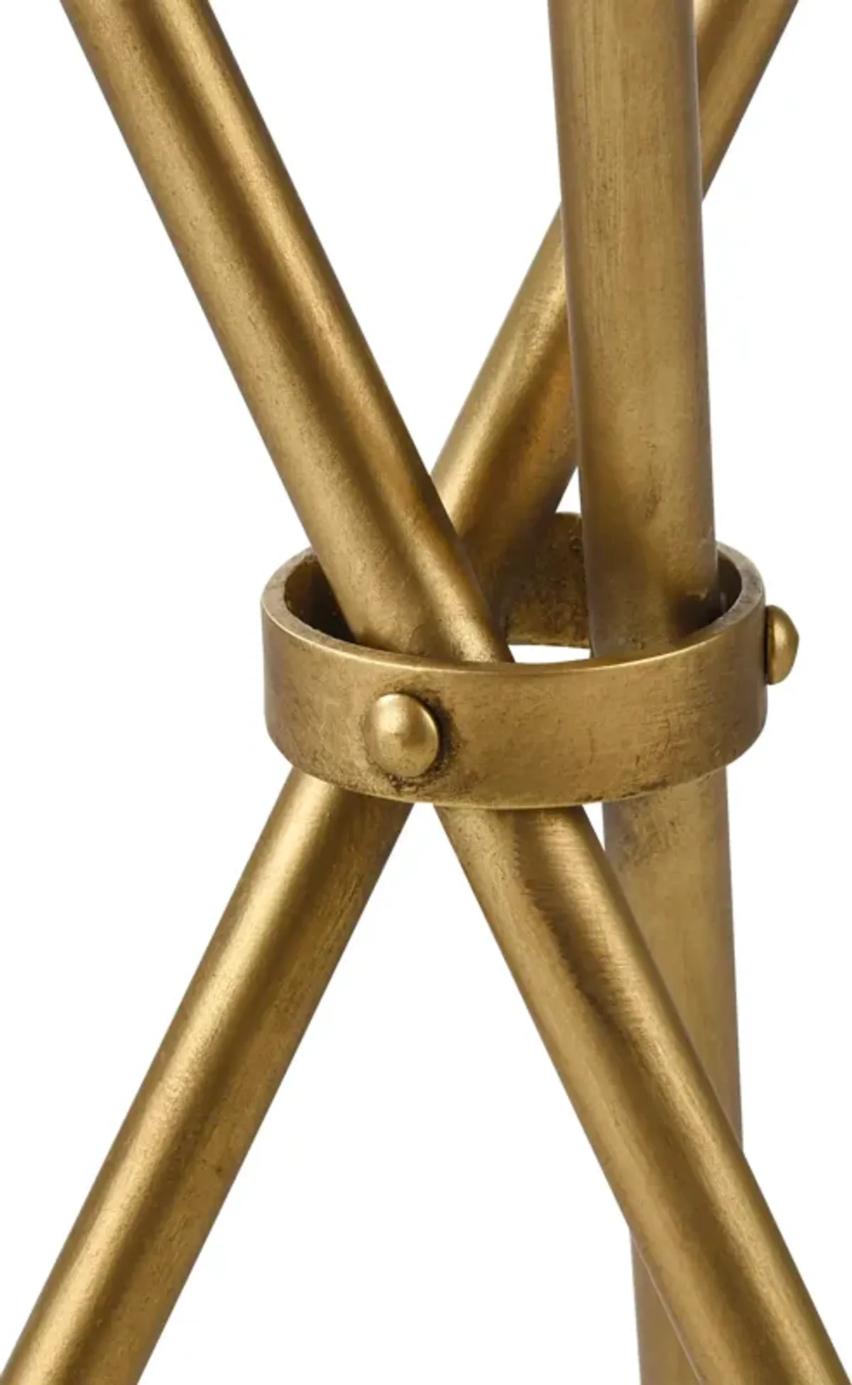 Nasso Accent Table - Brass