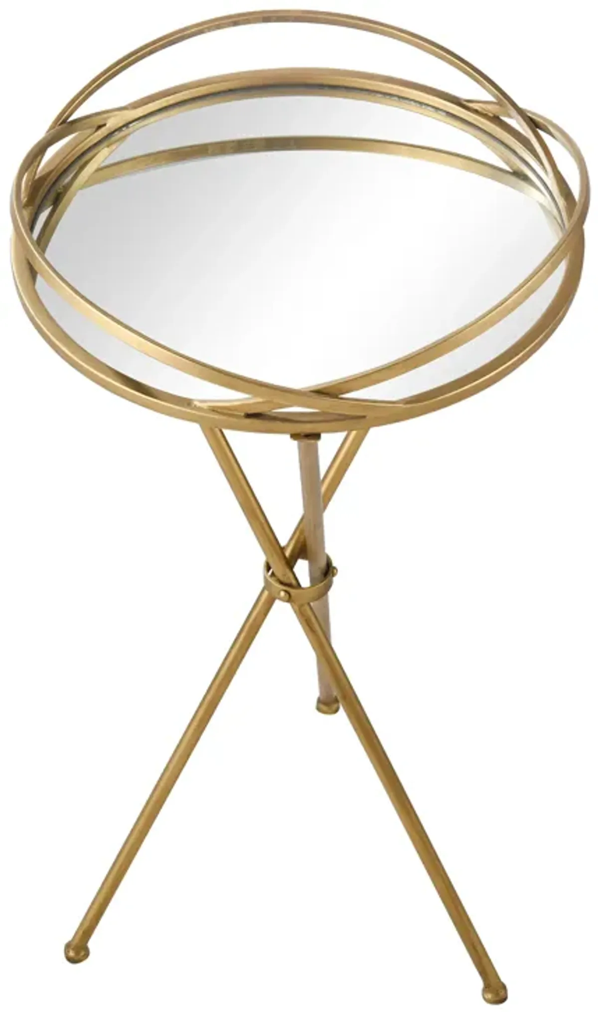 Nasso Accent Table - Brass