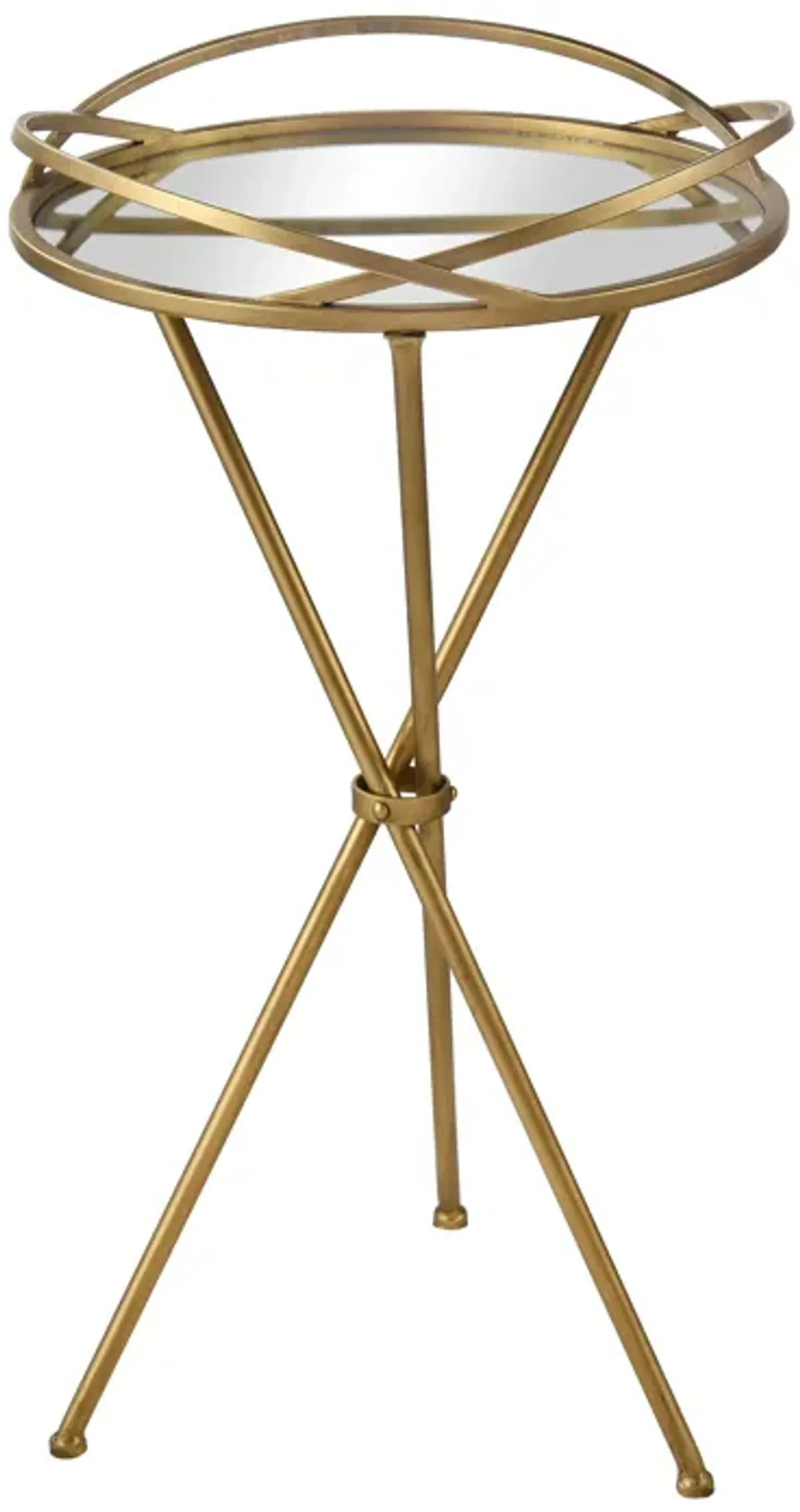 Nasso Accent Table - Brass