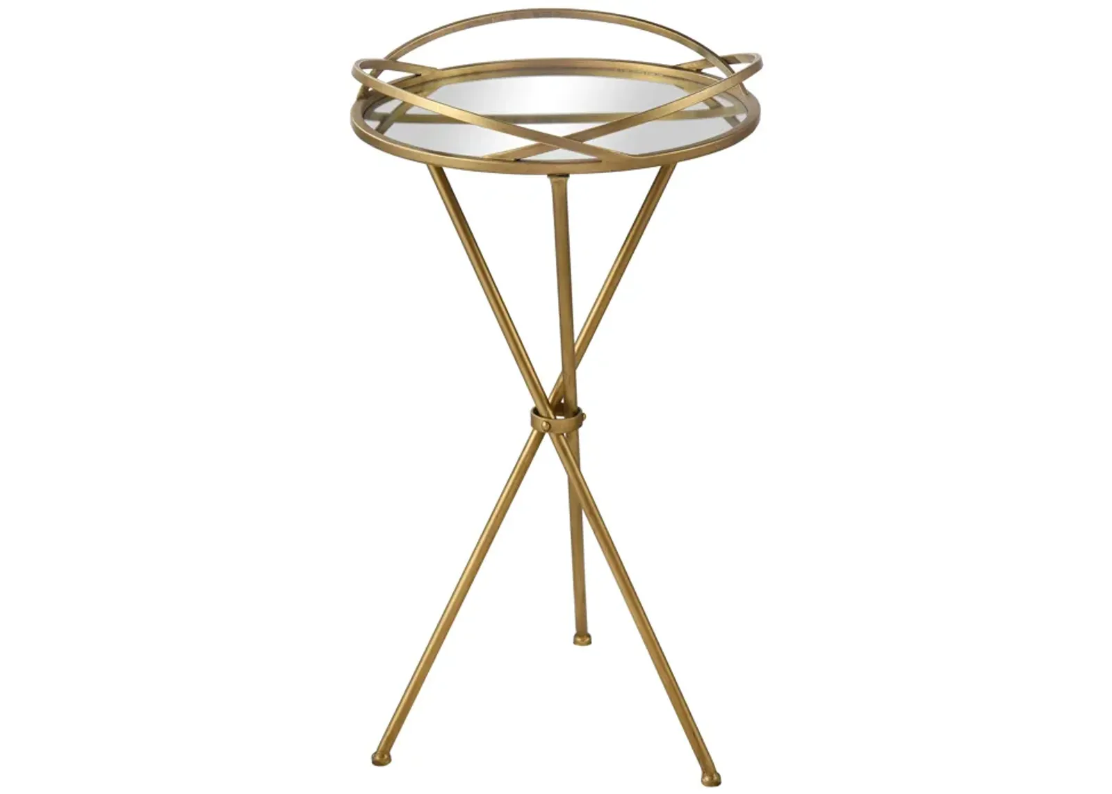 Nasso Accent Table - Brass