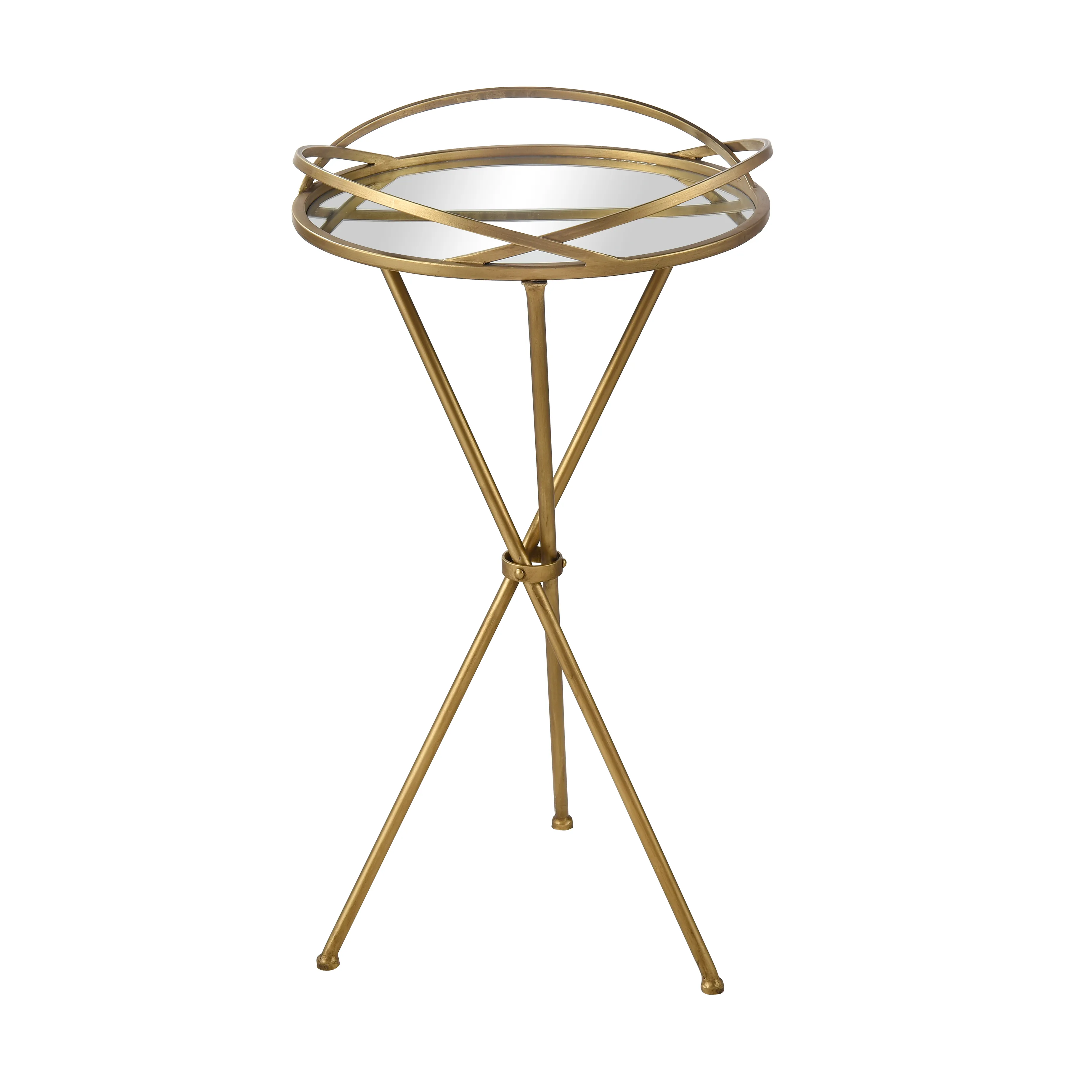 Nasso Accent Table - Brass