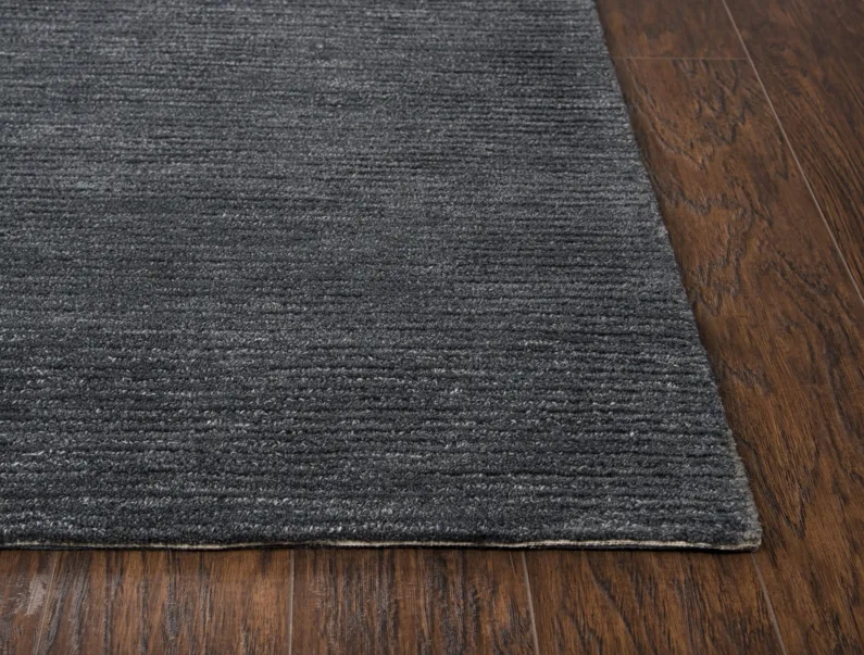 Fifth Avenue Dark Gray Solid Wool 10' x 13' Rectangle Rug