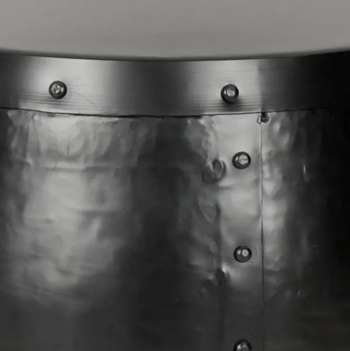 HOGAN IRON DRUM STOOL