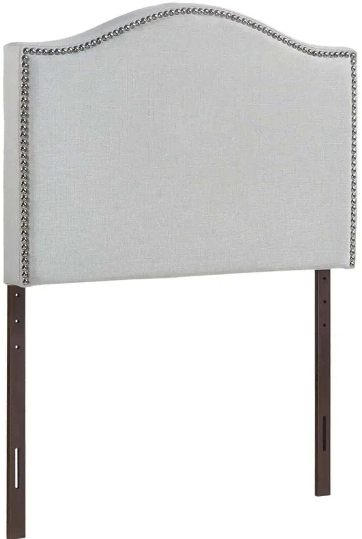 Curl Twin Nailhead Upholstered Headboard