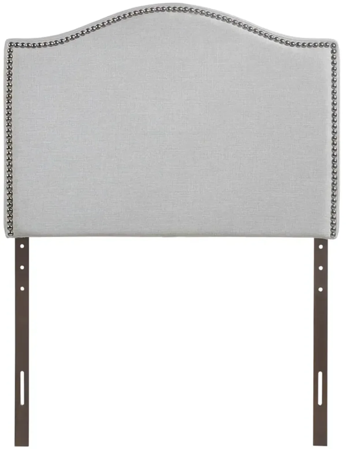 Curl Twin Nailhead Upholstered Headboard