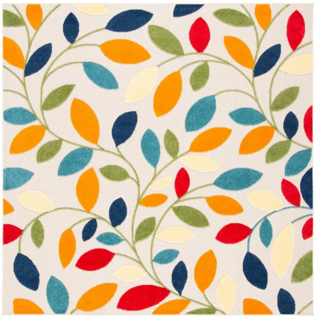 CABANA 369 IVORY  3' x 3' Square Square Rug