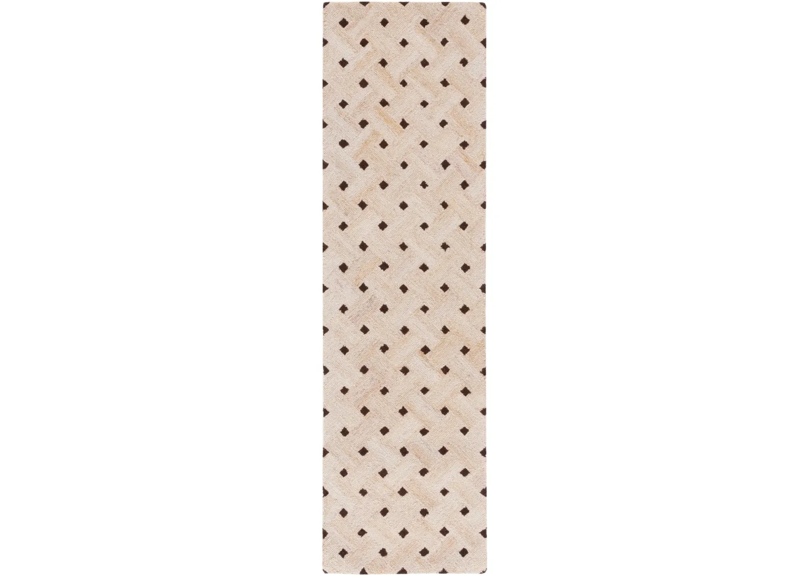 GENRE 302 LIGHT BROWN  2'-3' x 8' Runner Rug