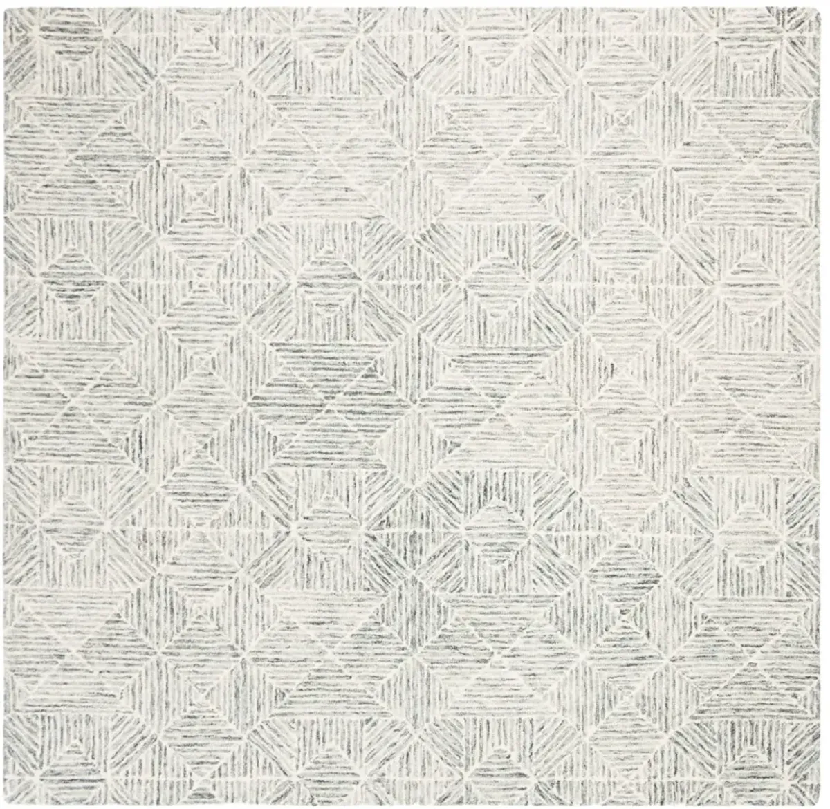 ABSTRACT 763 GREEN  10' x 10' Square Square Rug