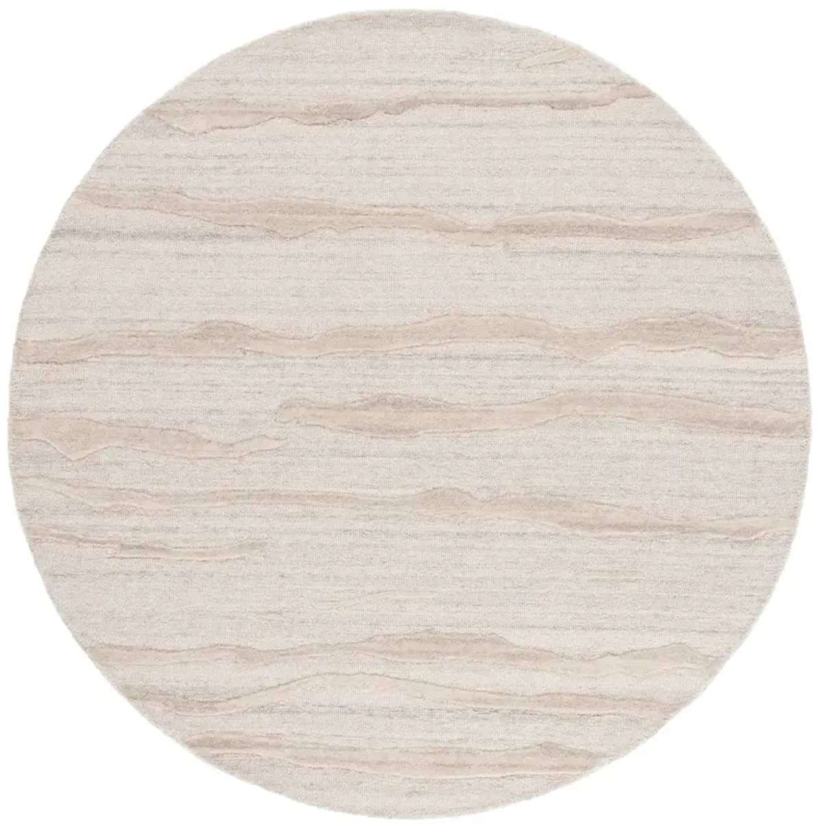 ABSTRACT Hand Tufted 6' x 6' Round area rug