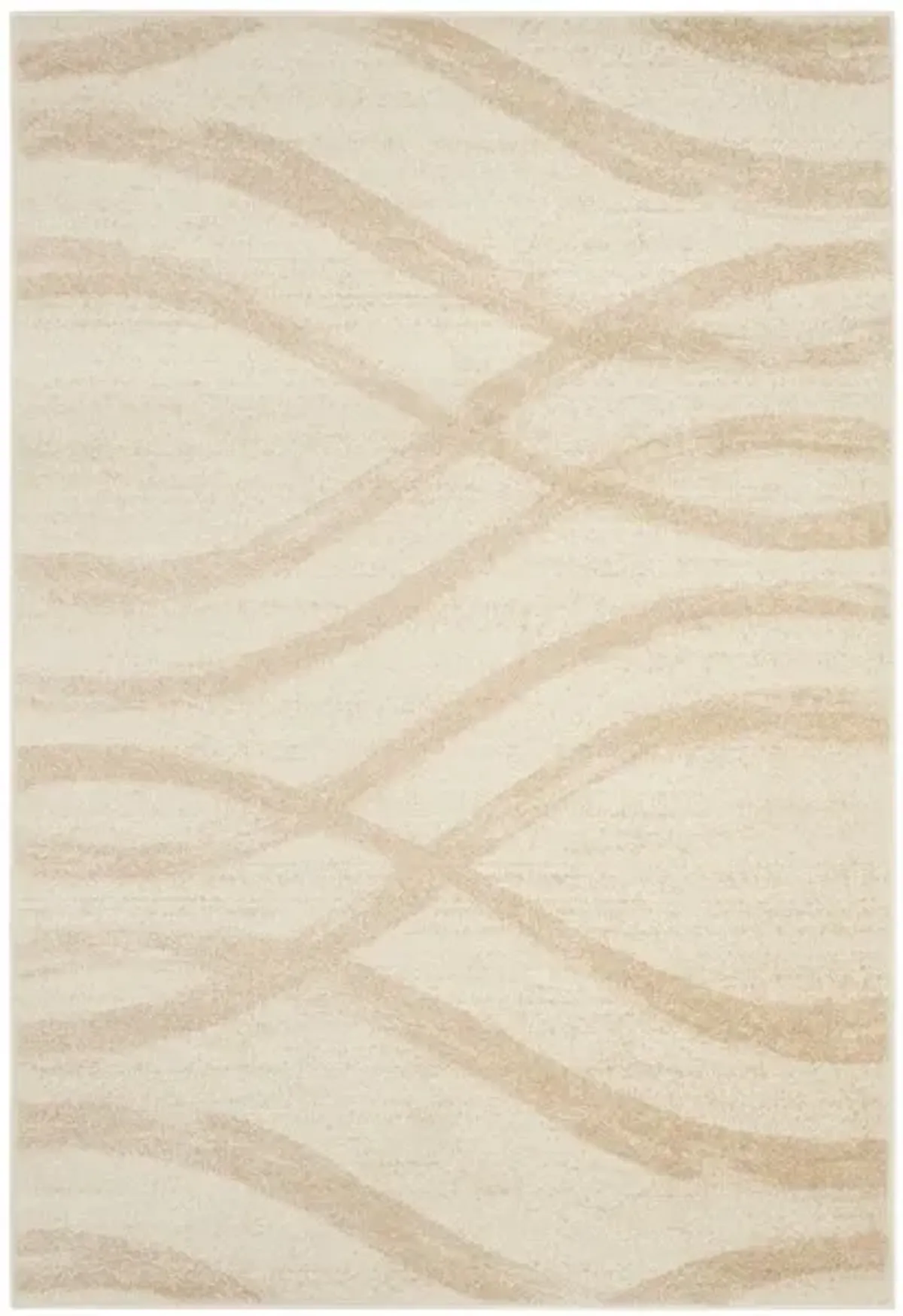 Adirondack Contemporary Cream / Champagne 3' X 5' Powerloomed Rug