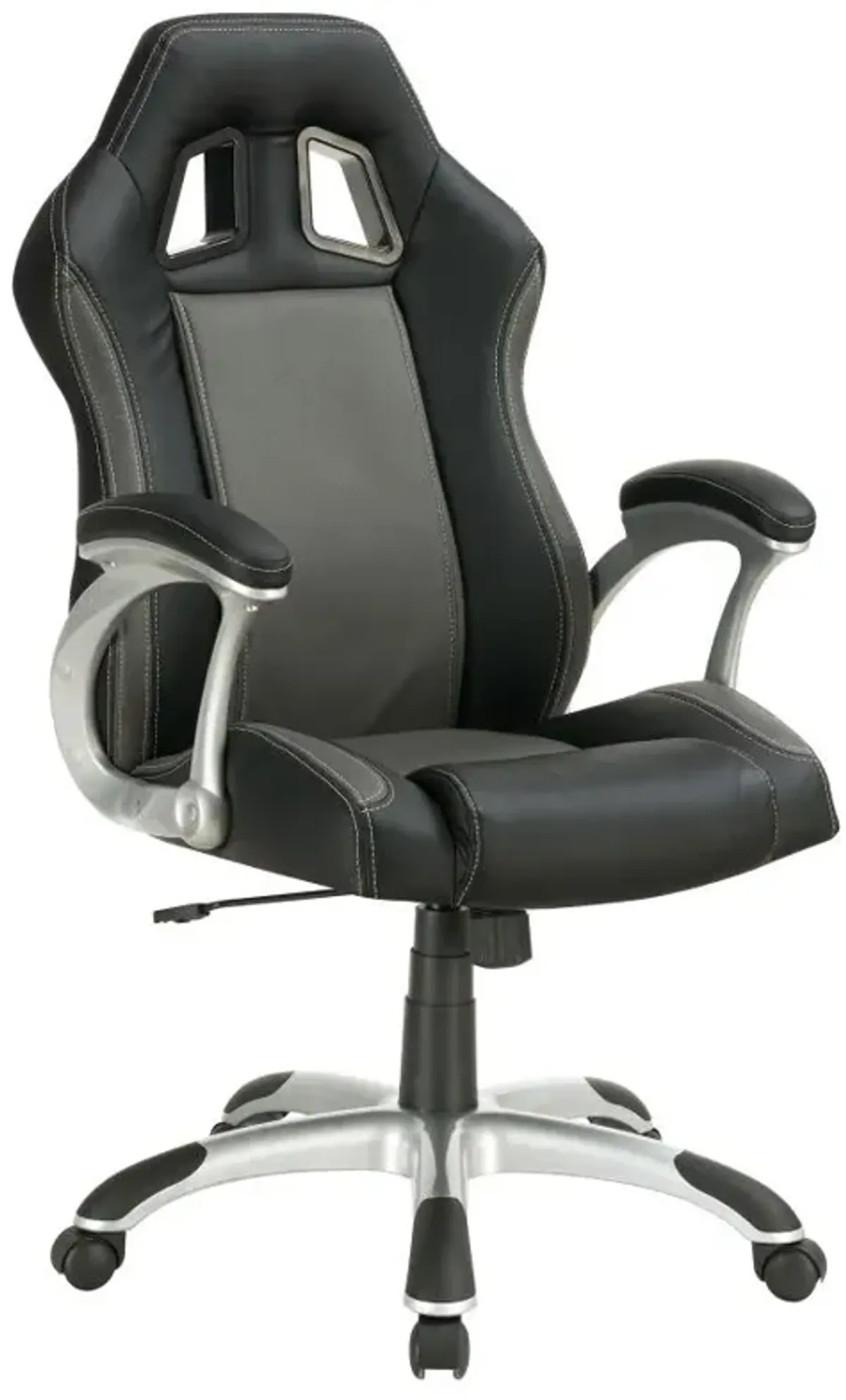 Roger Adjustable Height Office Chair Black and Grey