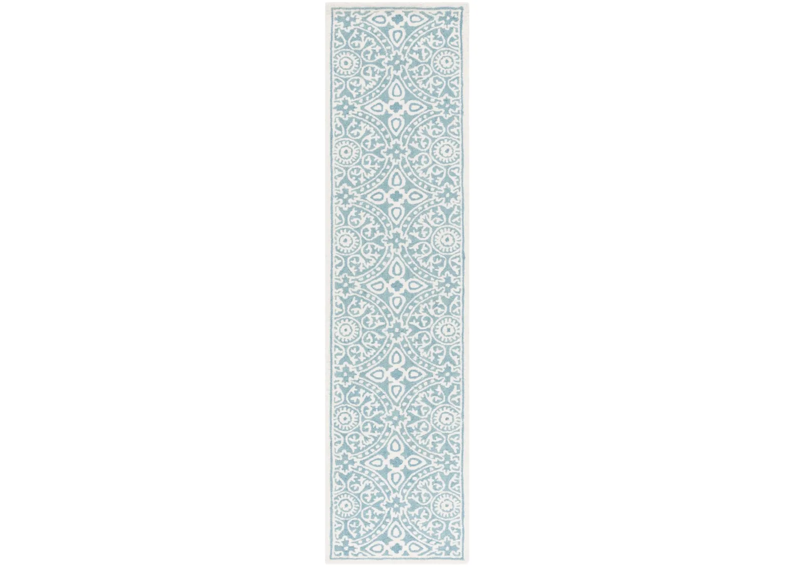 METRO 256 TEAL  2'-3' x 9' Runner Rug