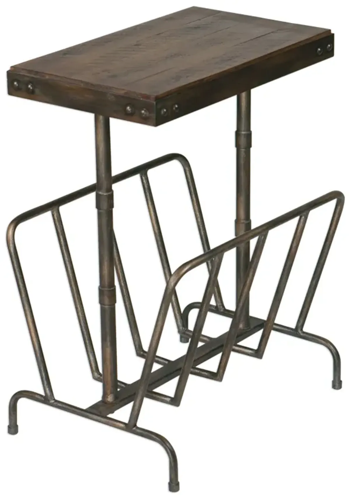 Sonora Industrial Magazine Accent Table