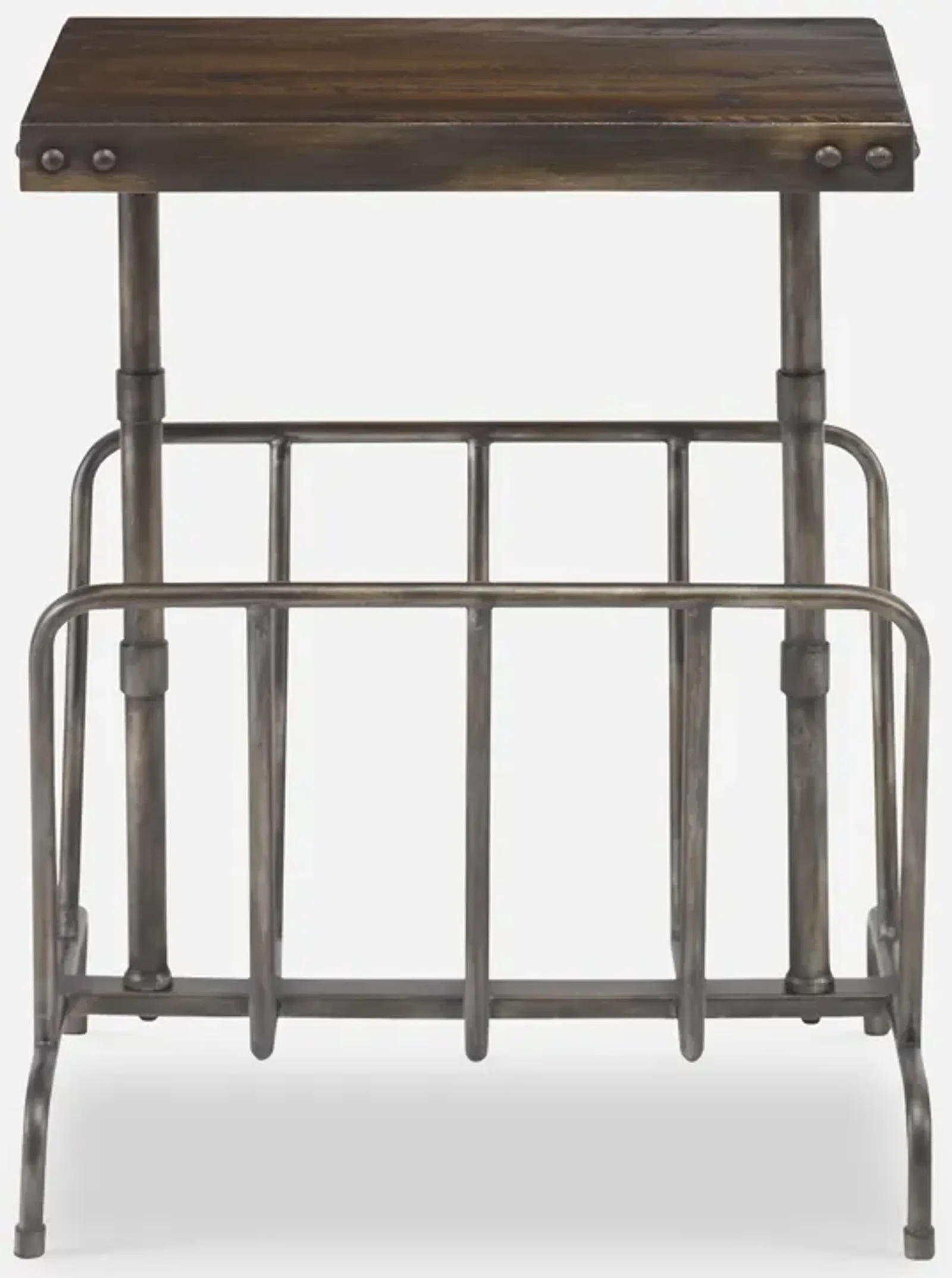 Sonora Industrial Magazine Accent Table