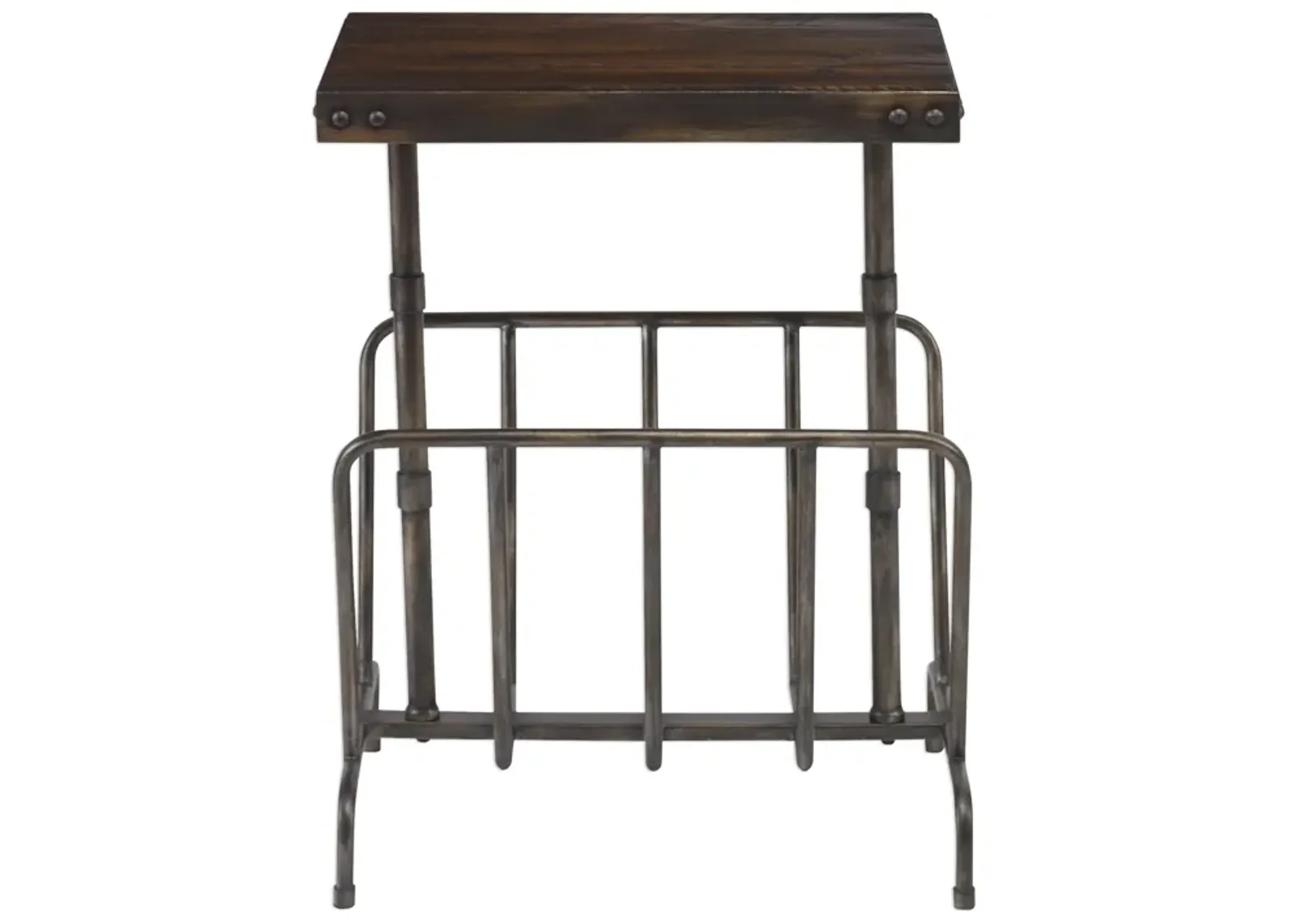 Sonora Industrial Magazine Accent Table