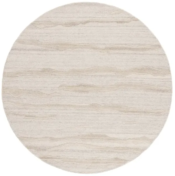 ABSTRACT Hand Tufted 6' x 6' Round area rug