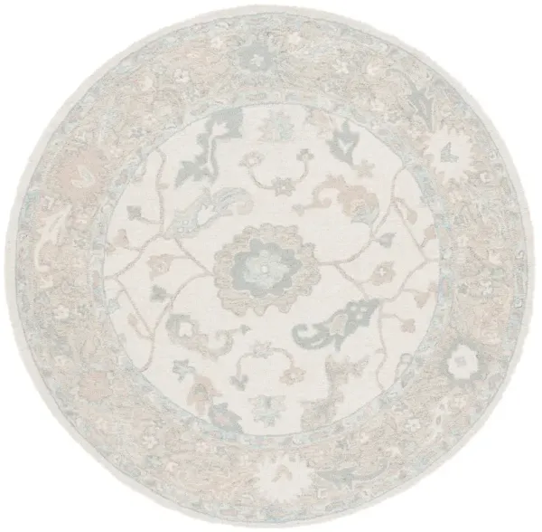 EBONY Hand Tufted 6' x 6' Round area rug