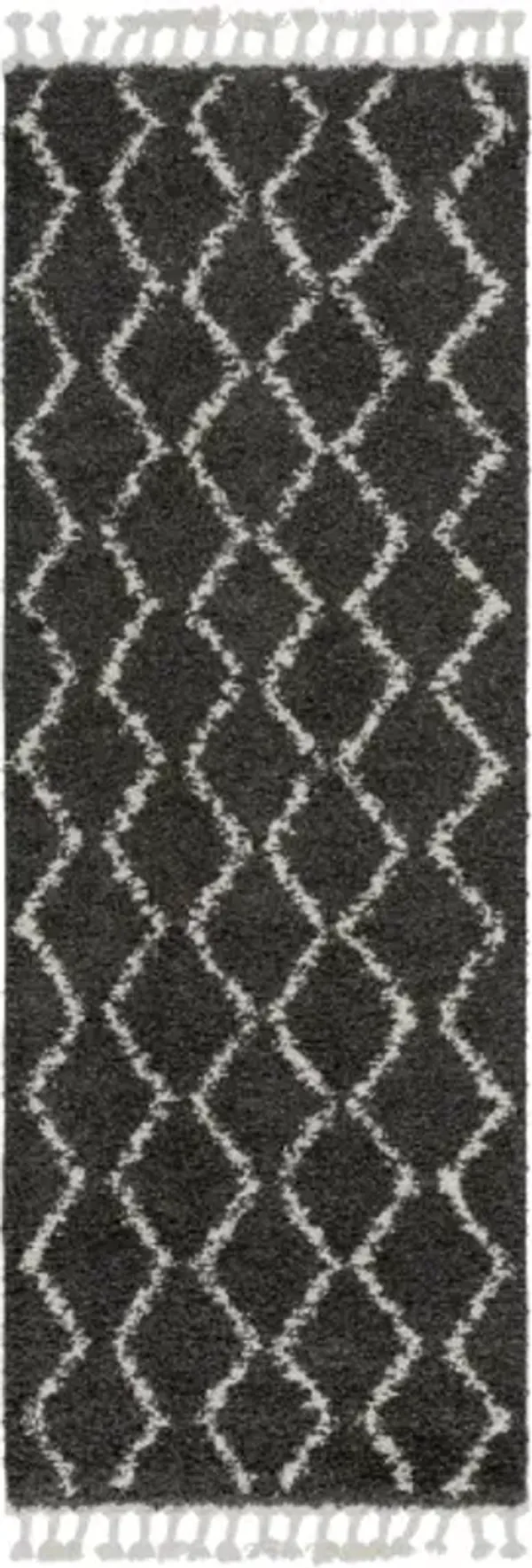 Berber Shag 2'7" x 7'3" Rug