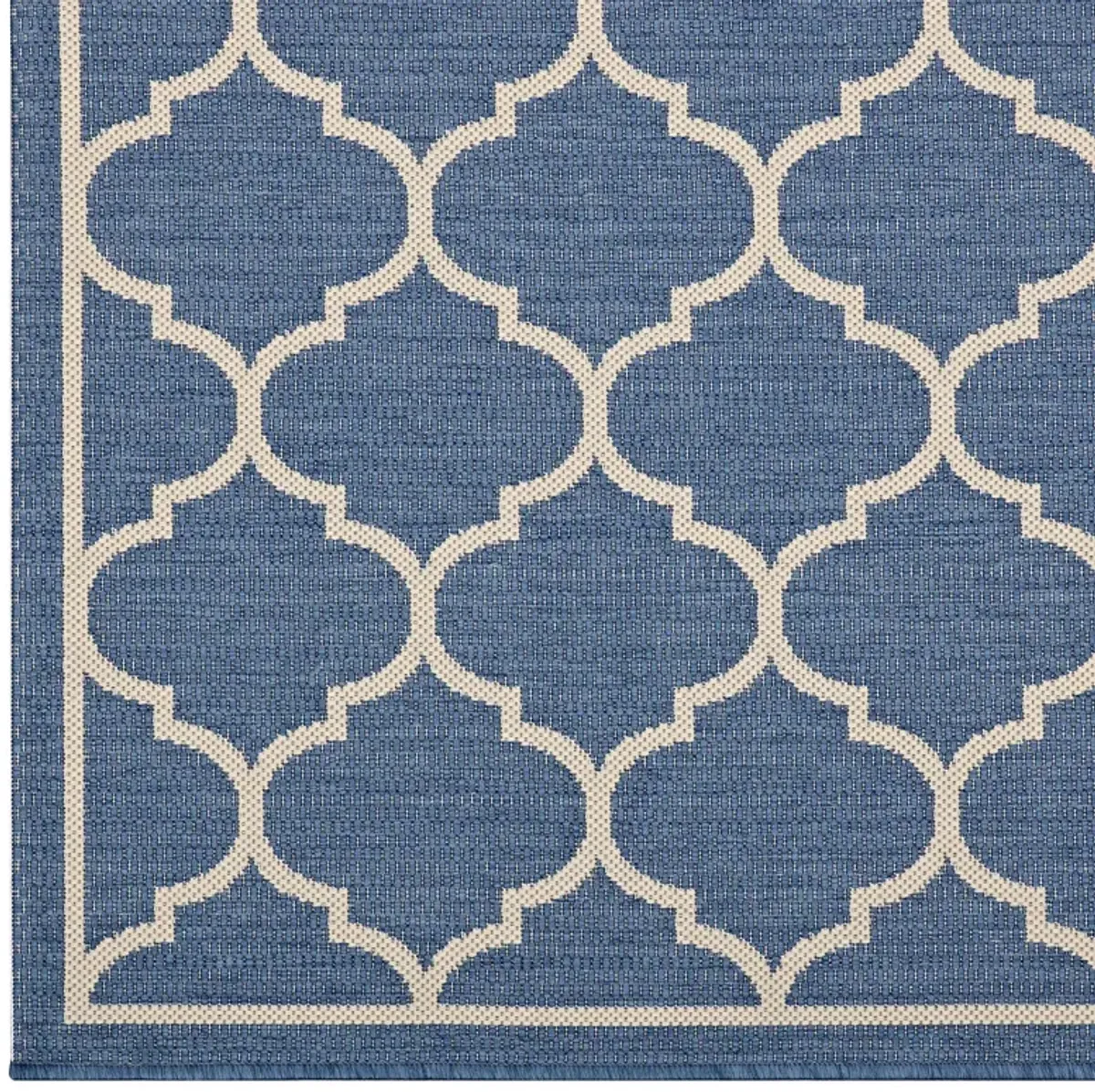 Avena Moroccan Quatrefoil Trellis 5x8 Indoor and Outdoor Area Rug