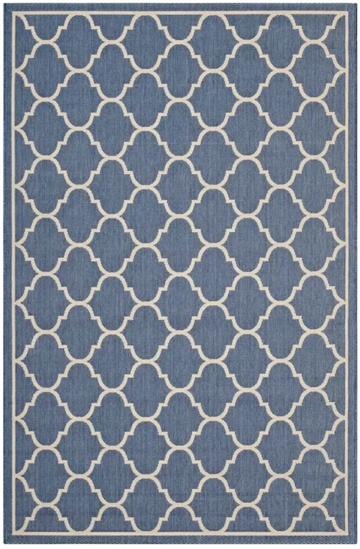 Avena Moroccan Quatrefoil Trellis 5x8 Indoor and Outdoor Area Rug