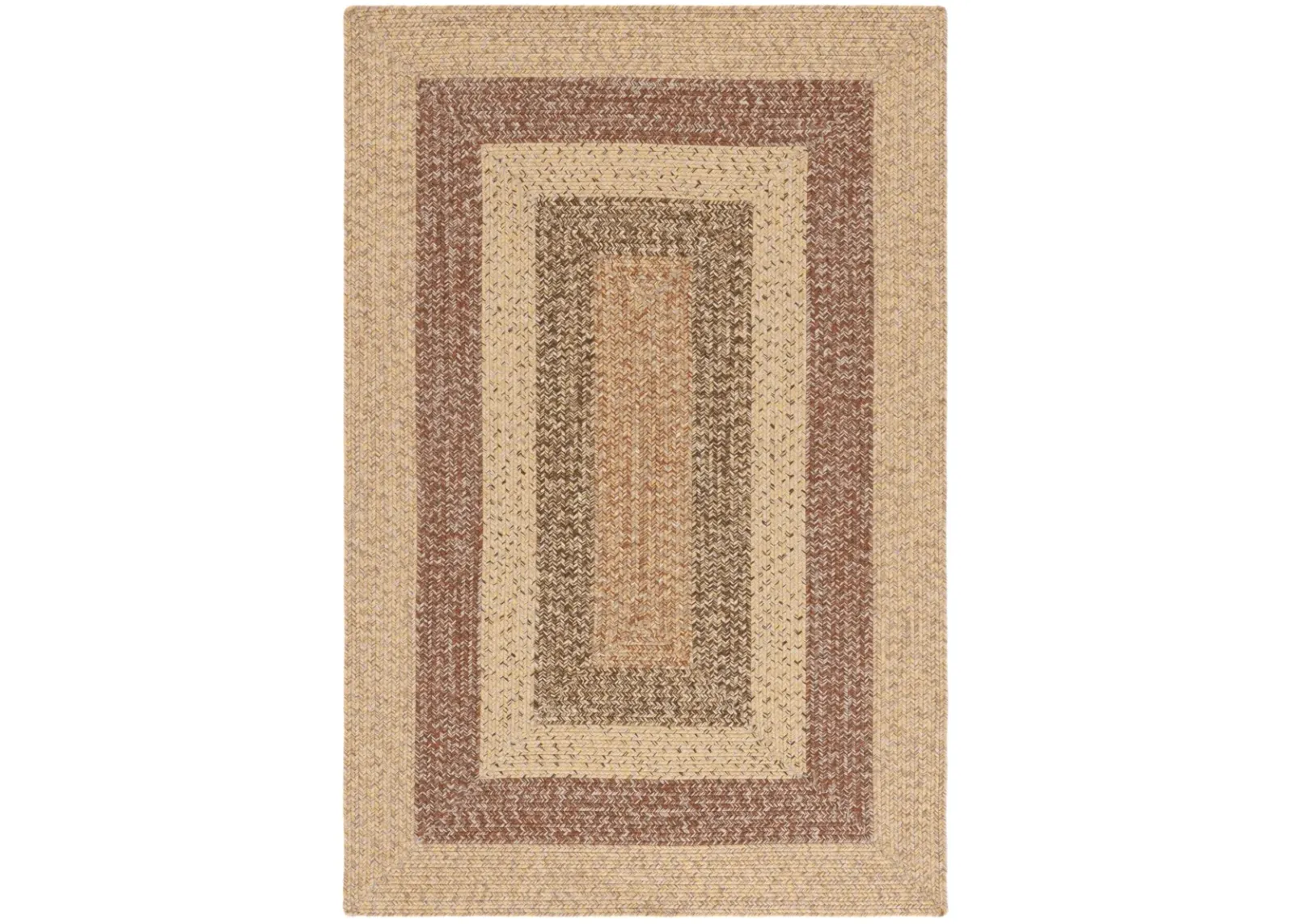 BRAIDED 318 BEIGE  2' x 3' Accent Rug