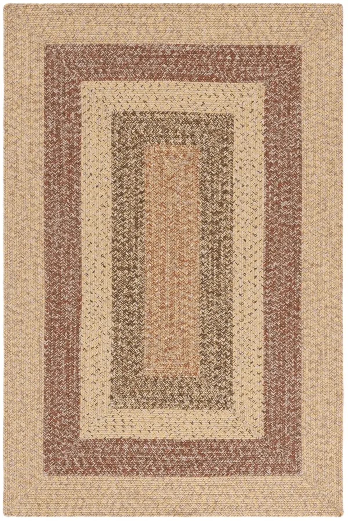 BRAIDED 318 BEIGE  2' x 3' Accent Rug