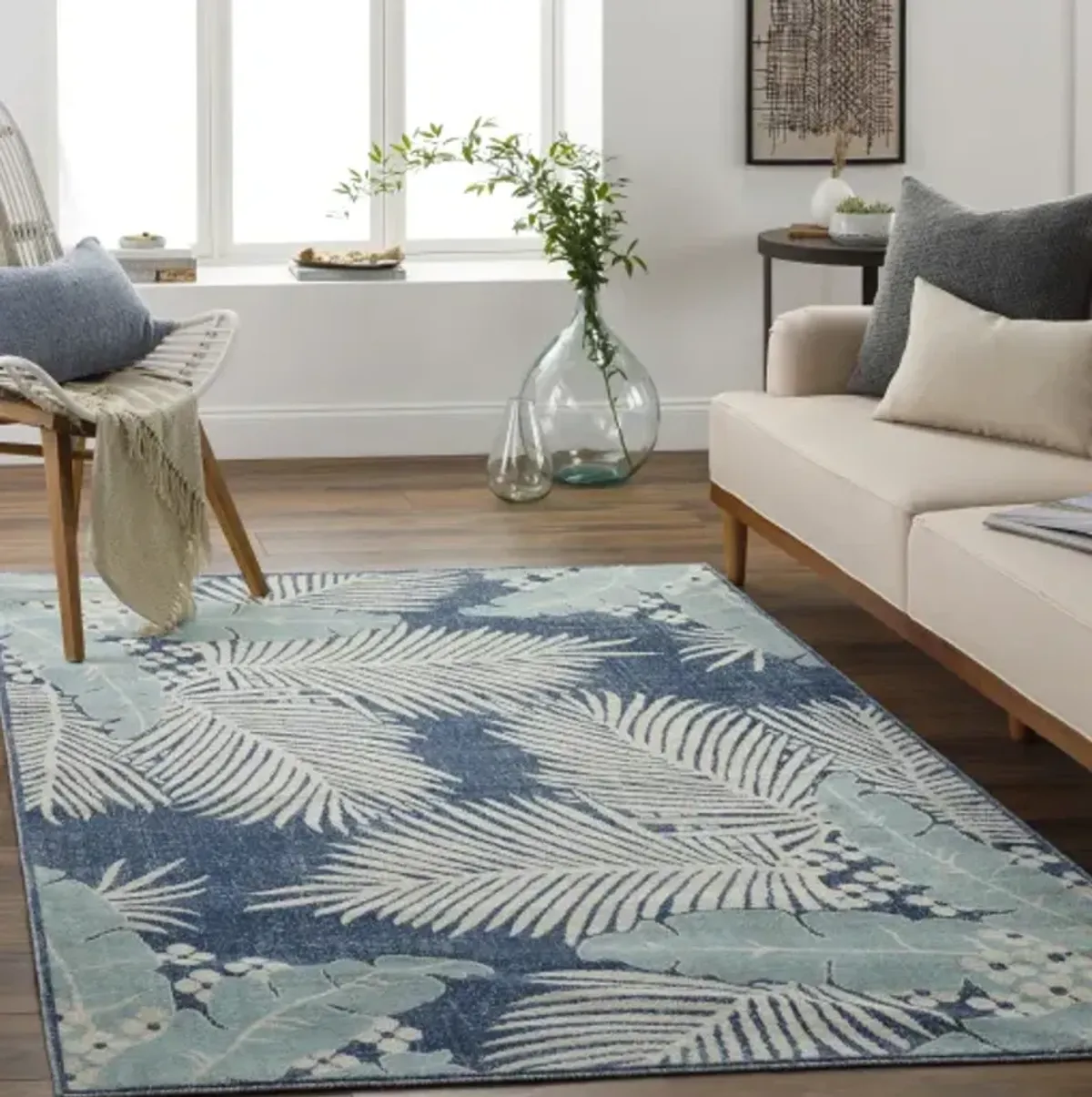 Bodrum BDM-2345 5'3" x 7'3" Machine Woven Rug