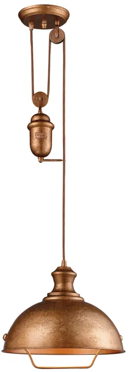 Farmhouse 14" Wide 1-Light Pendant - Bellwether Copper