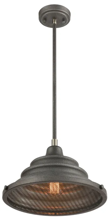 Carbondale 14" Wide 1-Light Pendant - Slate Mist