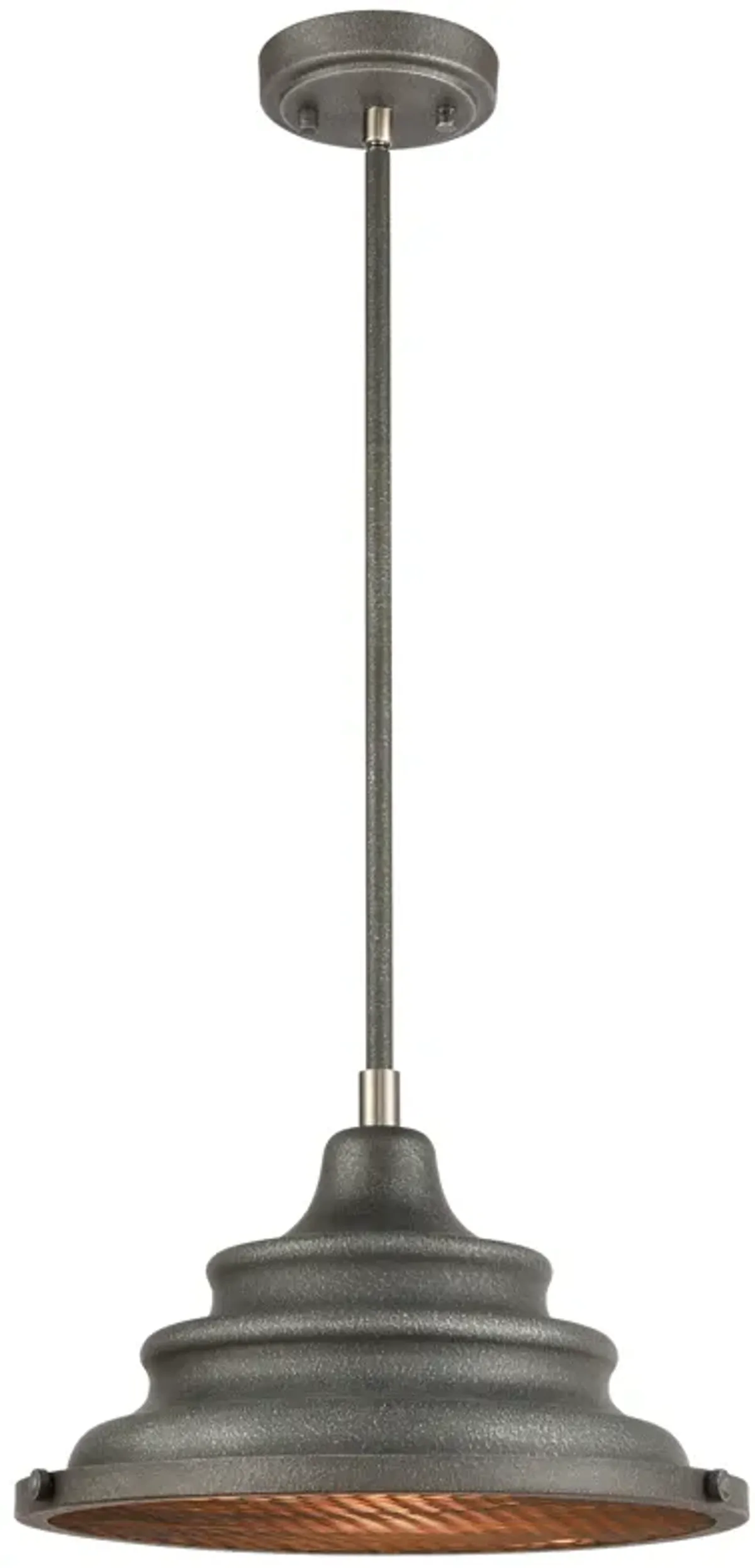 Carbondale 14" Wide 1-Light Pendant - Slate Mist