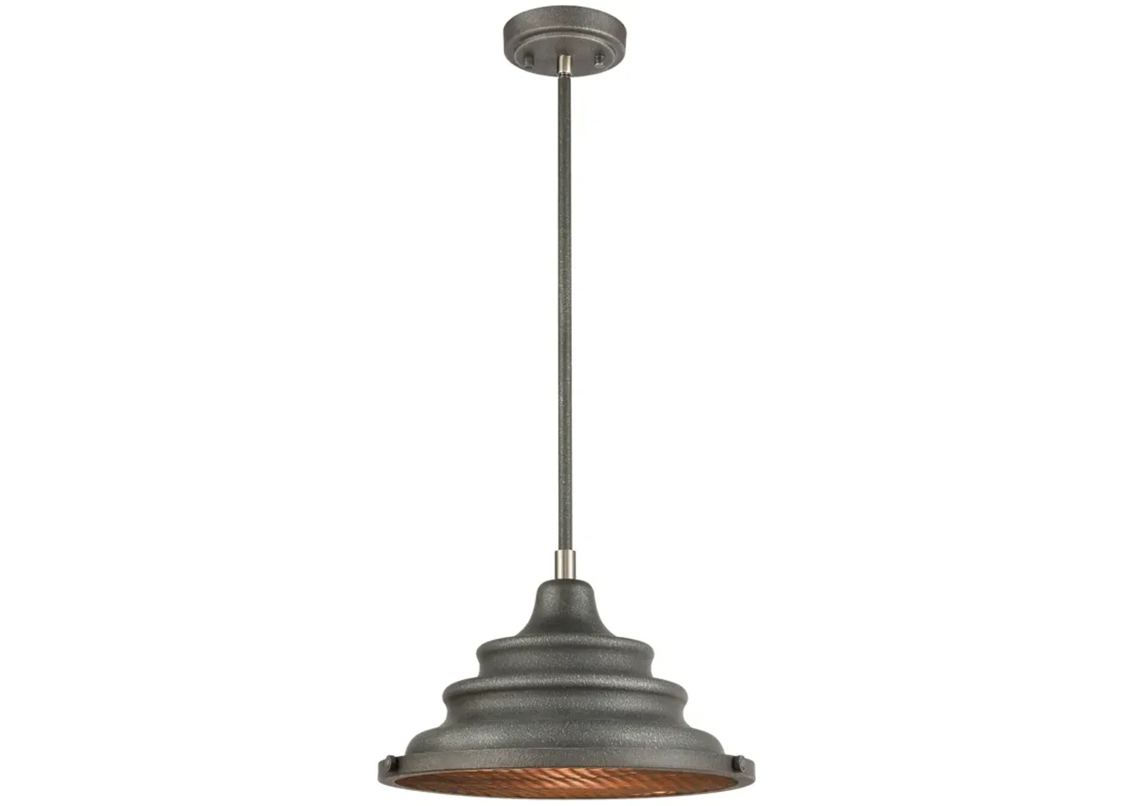 Carbondale 14" Wide 1-Light Pendant - Slate Mist