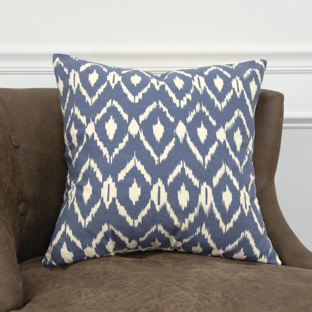 Ikat Blue Pillow