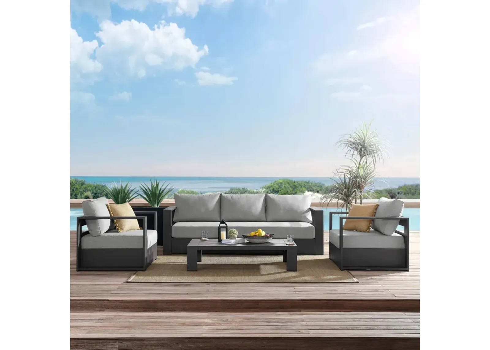 Tahoe Outdoor Patio 4-Piece Set