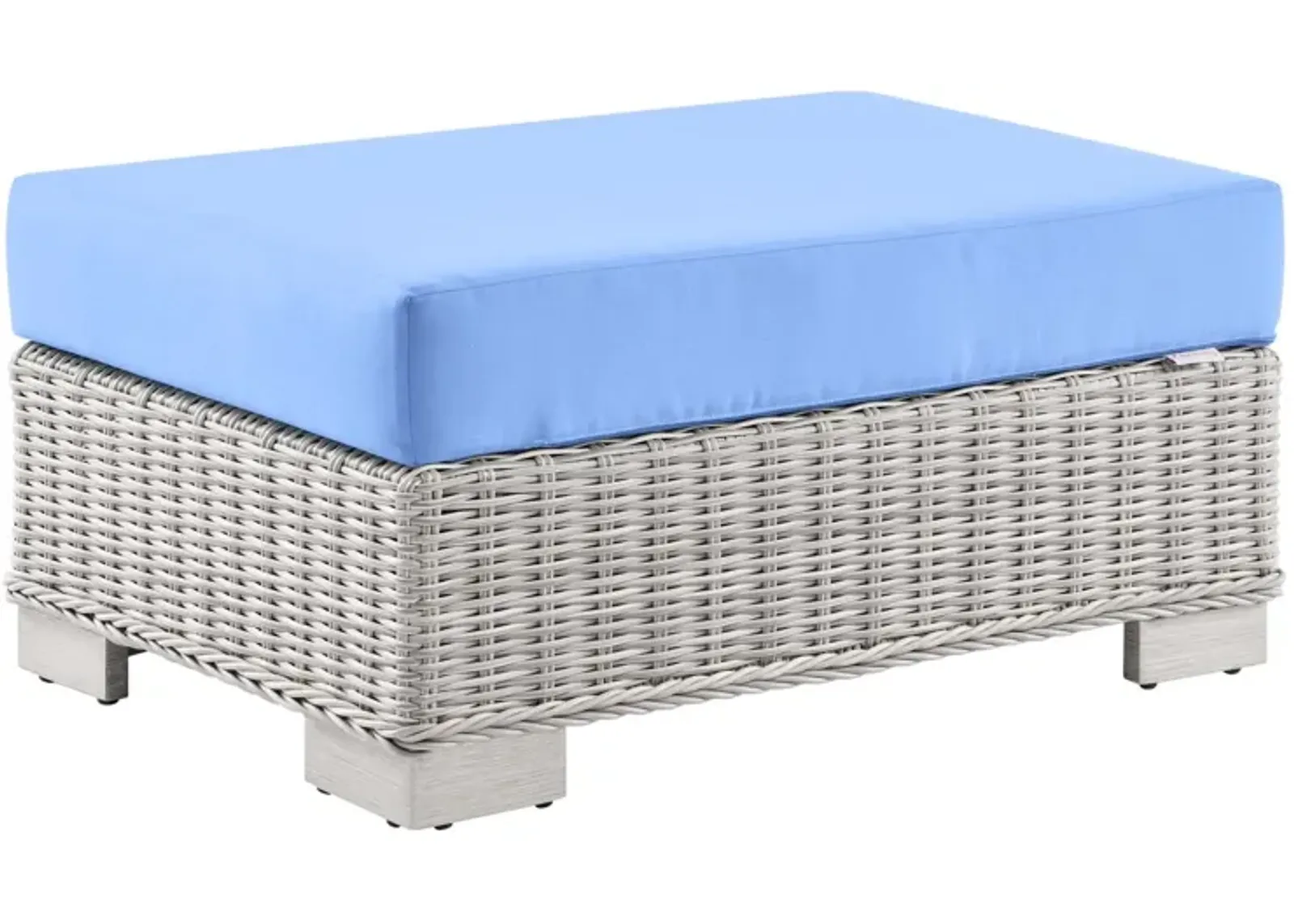 Conway Outdoor Patio Wicker Rattan Ottoman