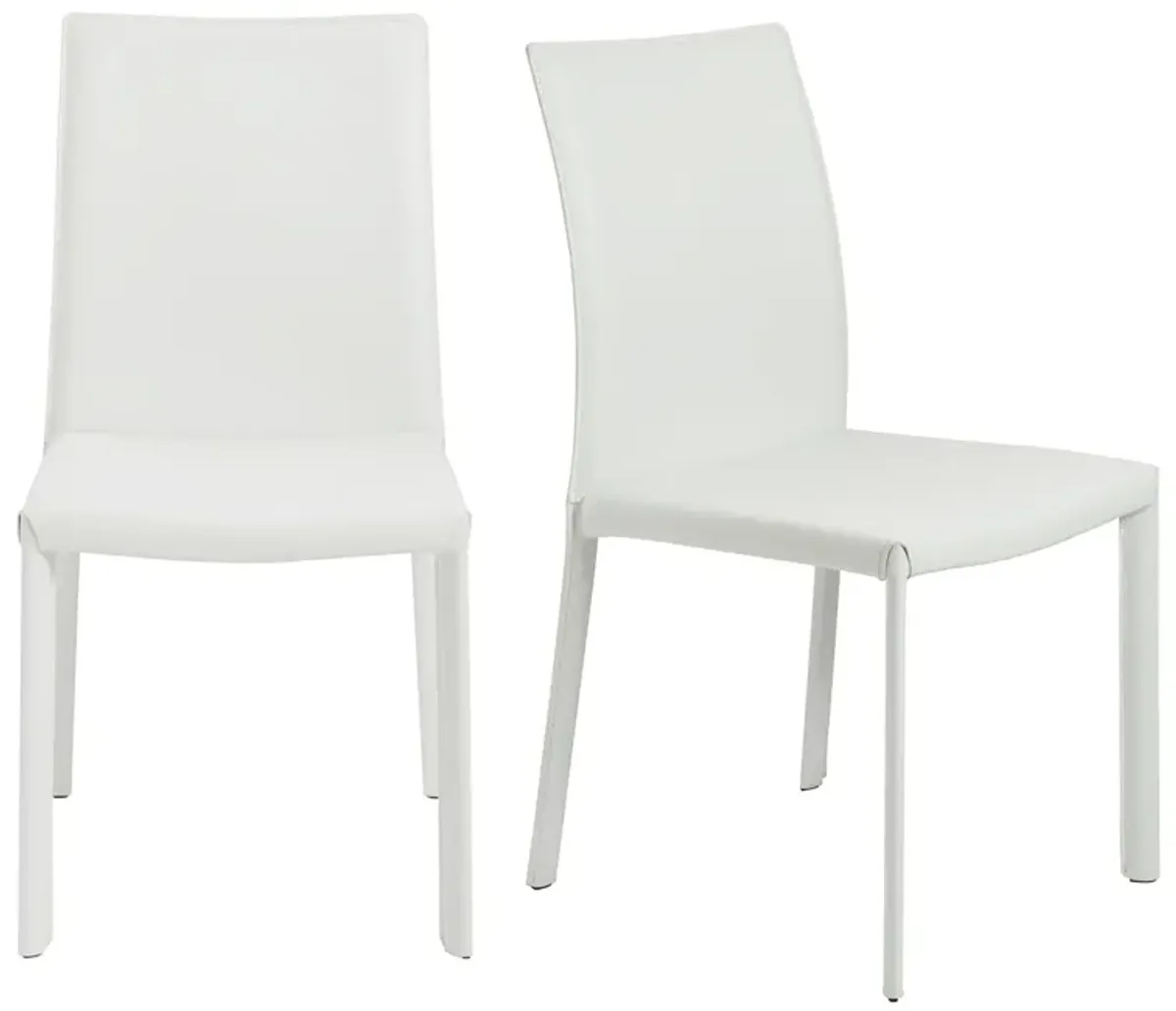 Hasina Side Chair in White - Set of 2