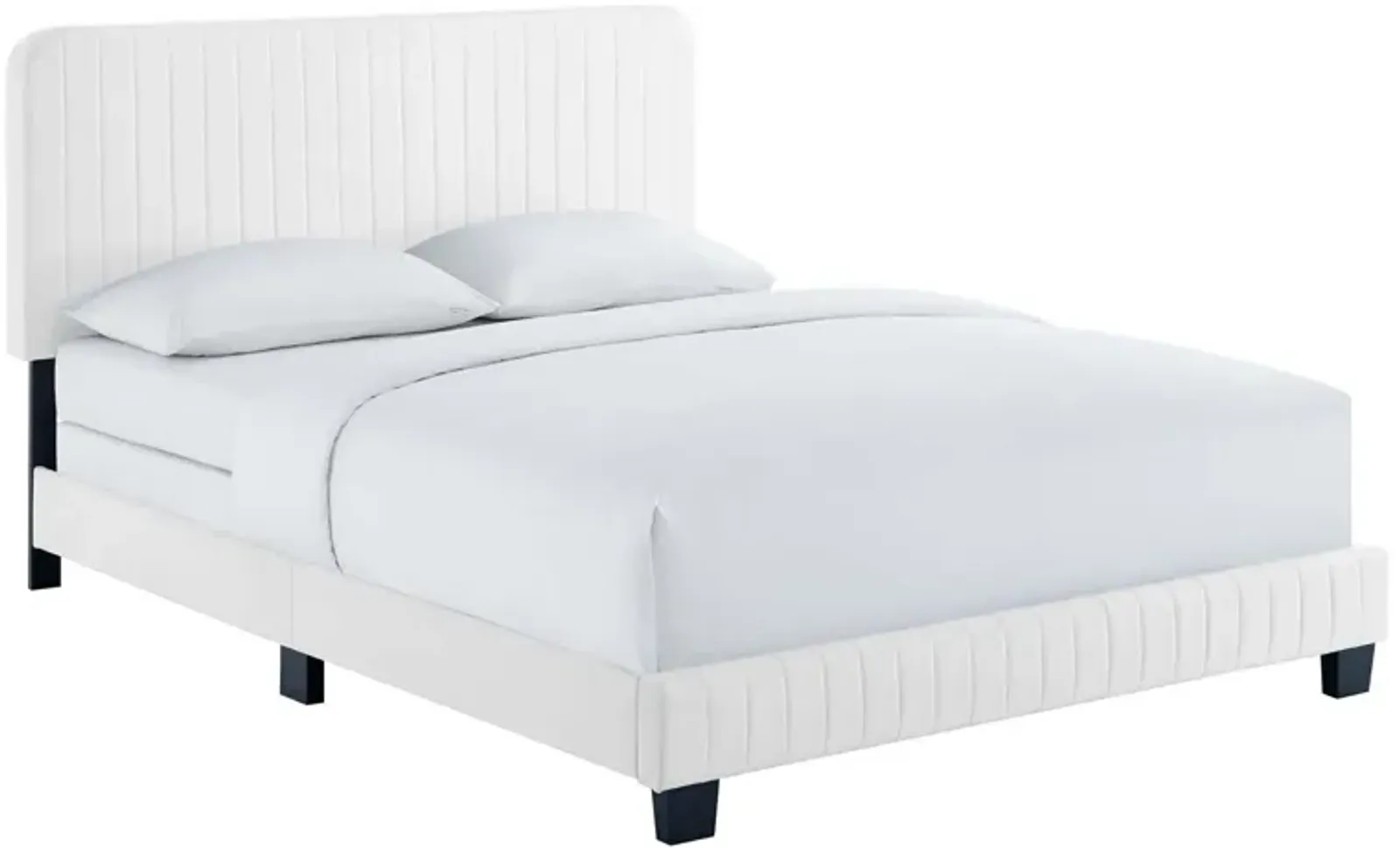 Celine Channel Tufted Performance Velvet King Bed