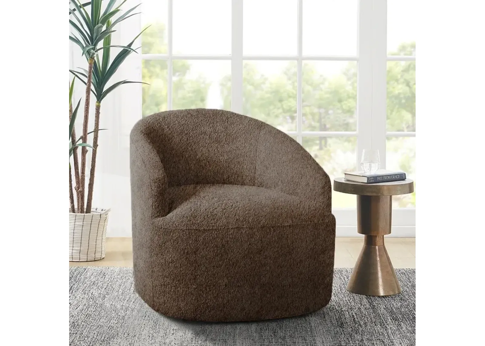 Bonn Upholstered 360 Degree Swivel Chair