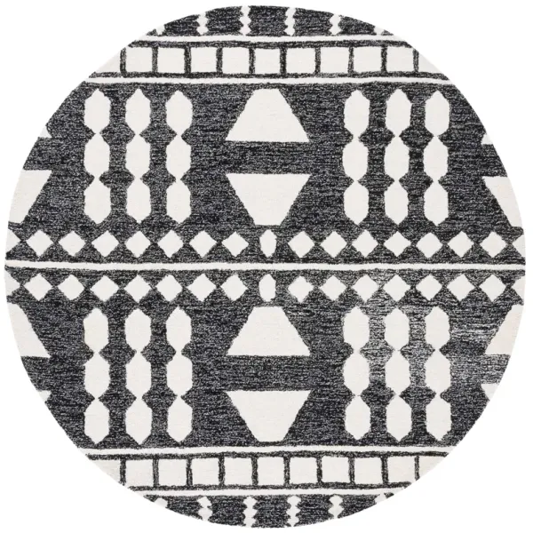 CAPRI Hand Tufted 6' x 6' Round area rug