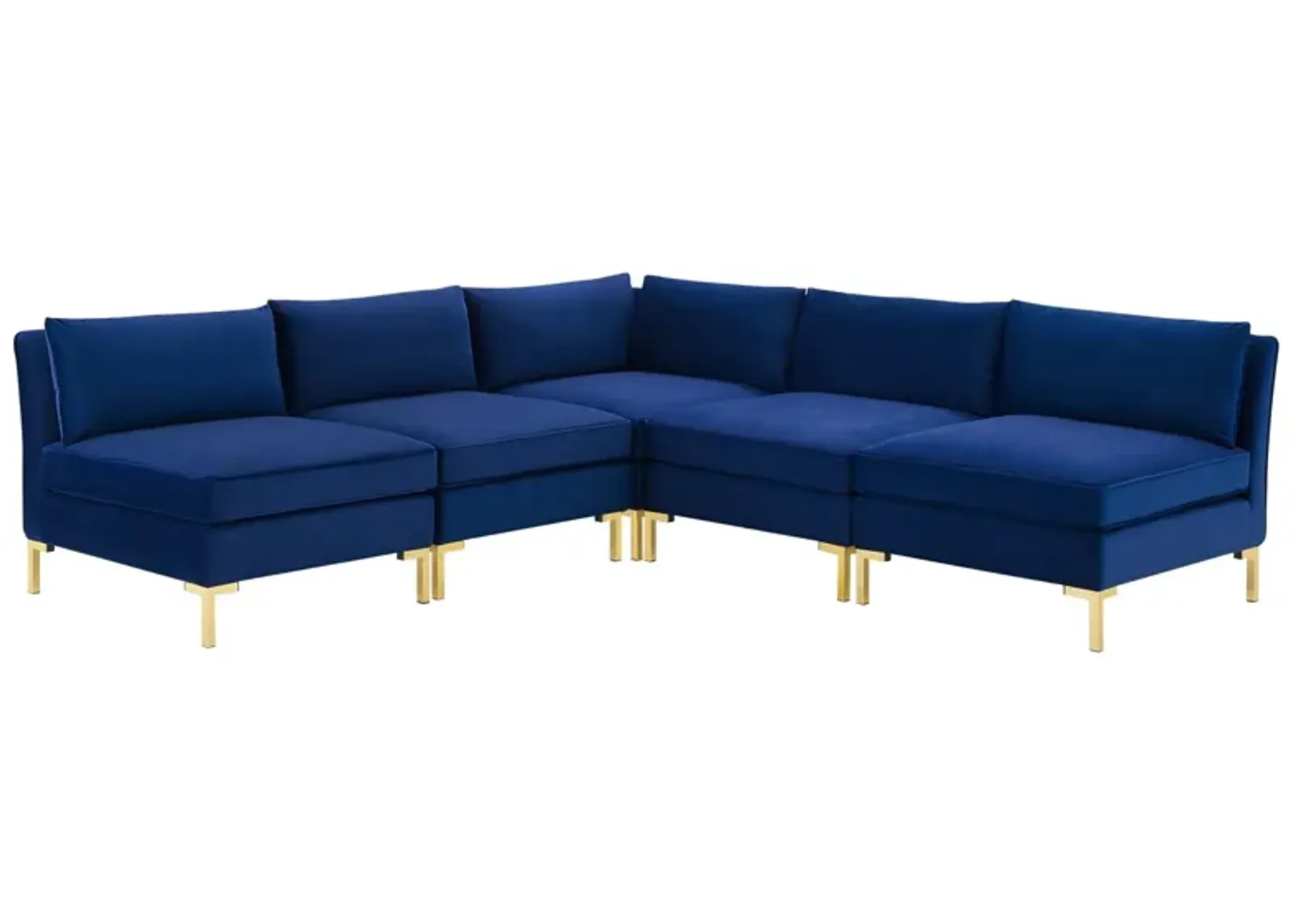 Ardent 5-Piece Performance Velvet Sectional Sofa