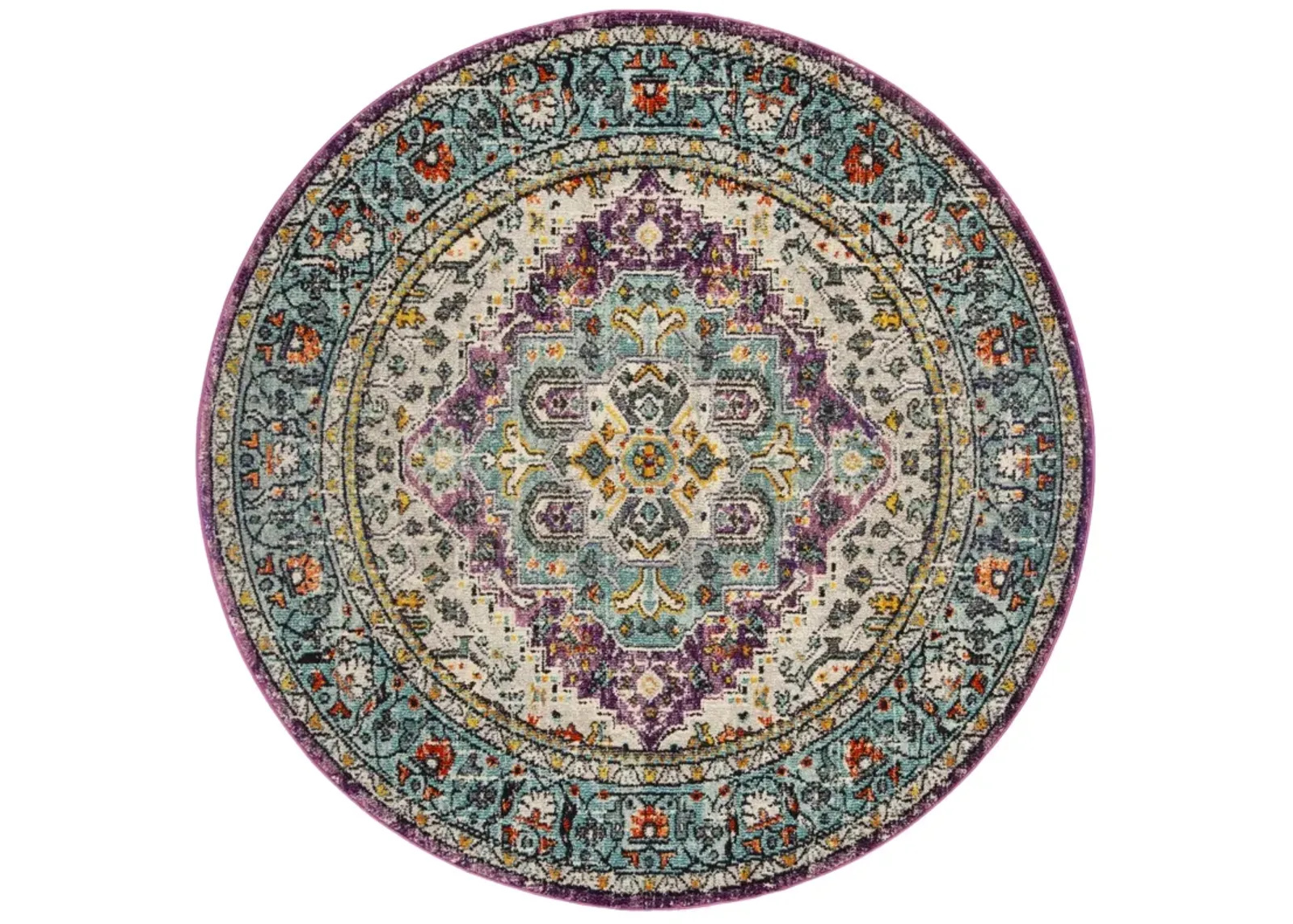 MONACO 251 VIOLET  5' x 5' Round Round Rug