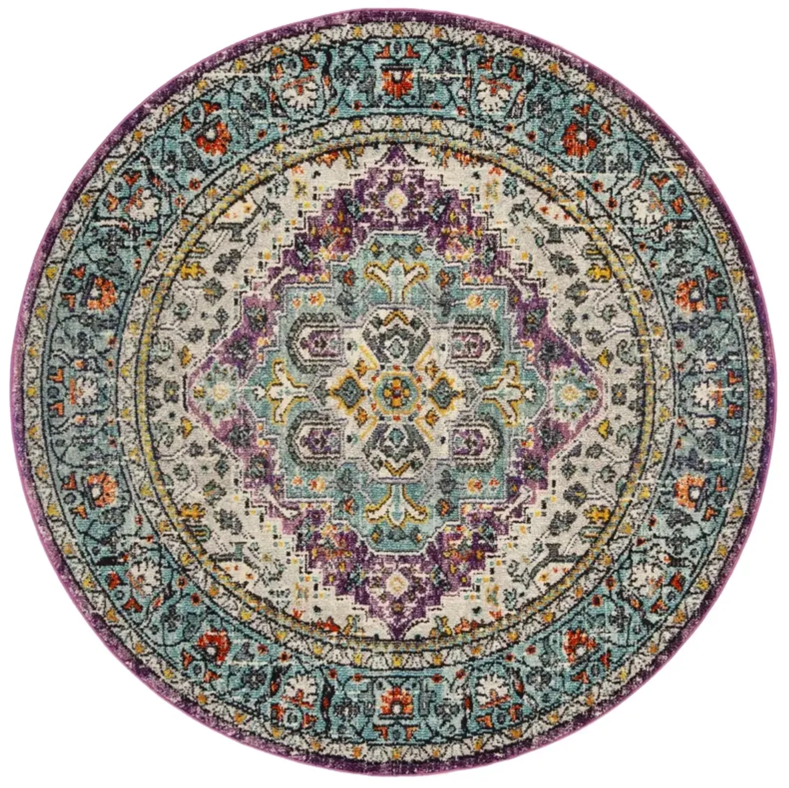 MONACO 251 VIOLET  5' x 5' Round Round Rug