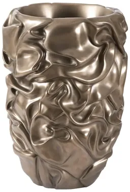 Drape Planter, Polished Bronze