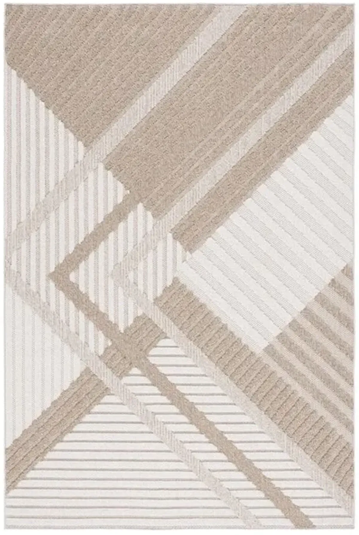 GLOBAL 220 Beige 8' X 10' Large Rectangle Rug